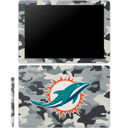 NFL Miami Dolphins Camo Galaxy Book 12in Skin